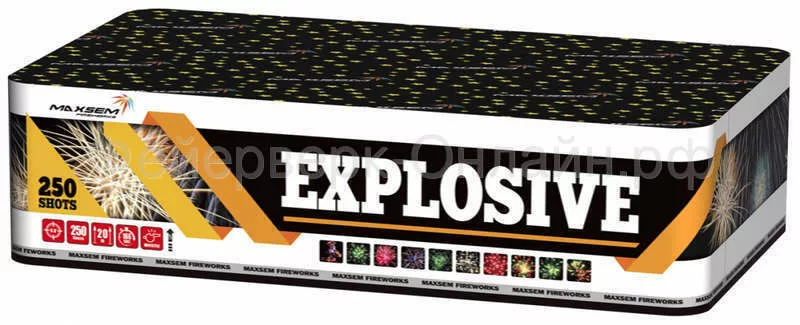 Взрывной фейерверк на 250 залпов "Explosive " ("Взрывчатый" )